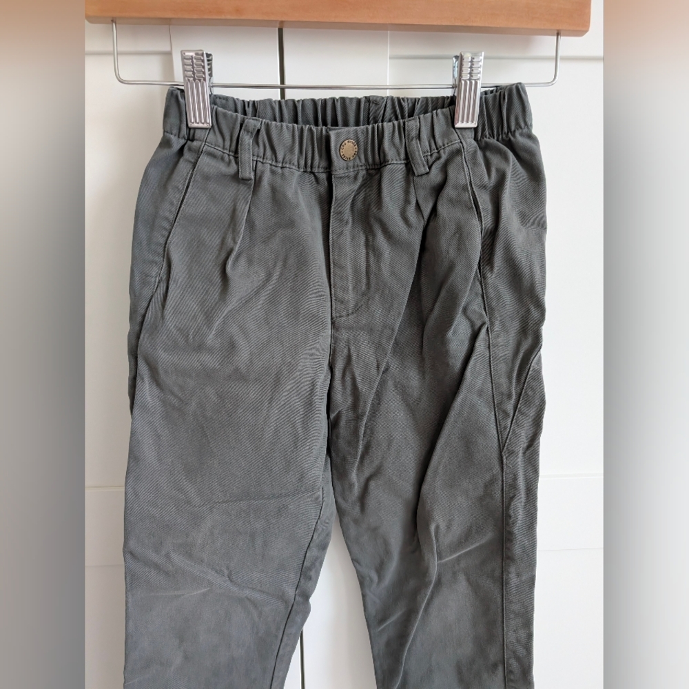 Rylee + Cru Boys Sage Grey Chinos 6-7 - Picture 2 of 4